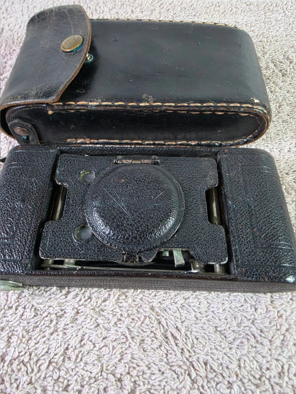 Vintage Ansco V.P. No. 2 Folding Camera in Black - Classic Film Camera
